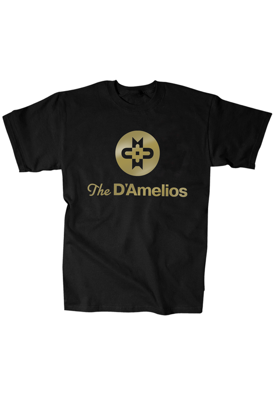 DamFam Logo Tee - Black and Gold